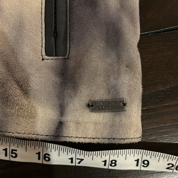 NWT Maison Scotch Tie-Dye leather jacket Euro size 2 - Picture 14 of 16